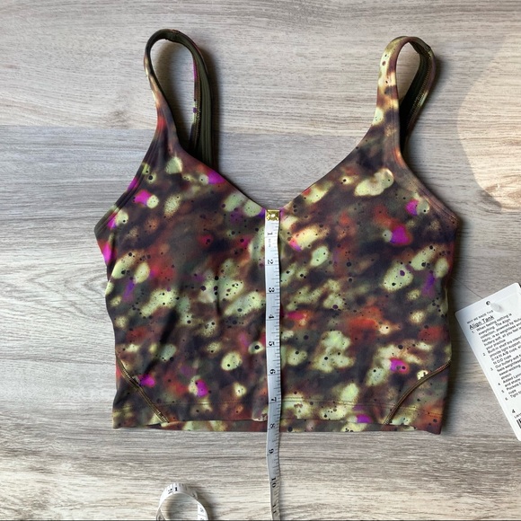 Lululemon | Green Purple and Red speckled Align Tank top - Picture 3 of 12